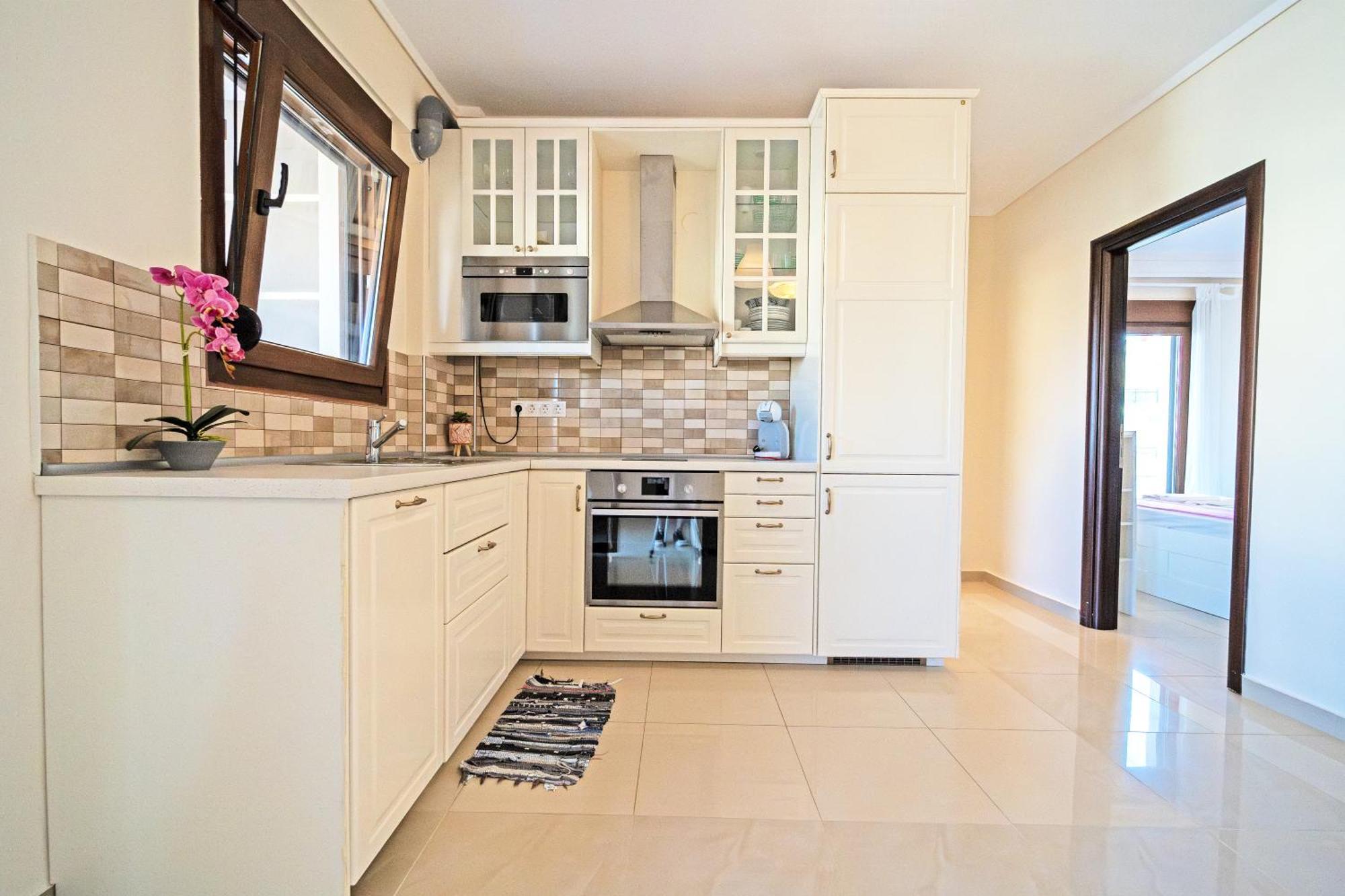 Luxury And Sunny Apartment 250 Mts From The Beach!! Peraía エクステリア 写真